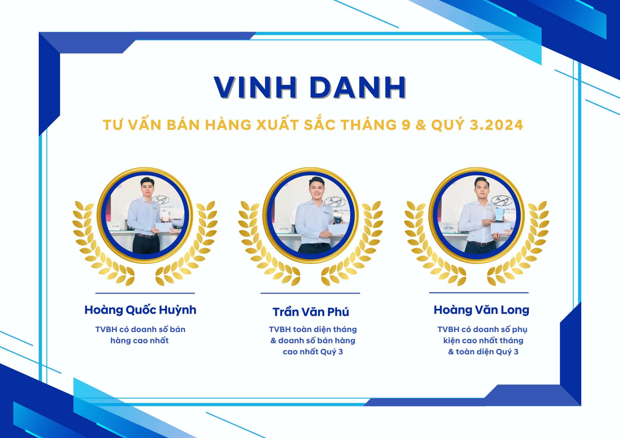  Vinh danh tư vấn b&aacute;n h&agrave;ng xuất sắc th&aacute;ng 9 v&agrave; qu&yacute; 3.2024